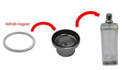 Magnetic cap for perfume