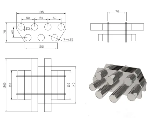 Hopper Magnet 12000 Gauss Custom Industrial Grate Separator