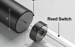 Cylinder magnet in magnetic switch